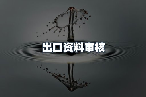 出口资料审核